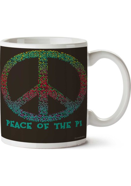 Peace Of The Pi For Pi Day Iki Tarafı Baskılı Kupa Bardak