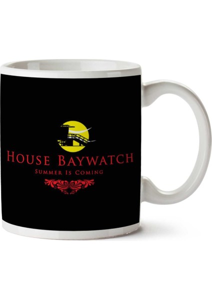 House Baywatch Summer Is Coming Game Of Thrones Iki Tarafı Baskılı Kupa Bardak