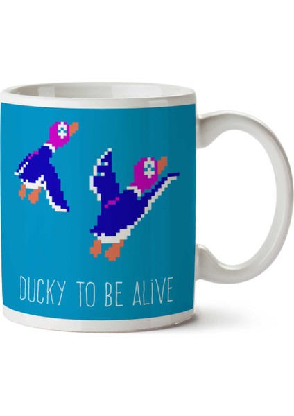 Duck Hunt Ducky To Be Alive Iki Tarafı Baskılı Kupa Bardak