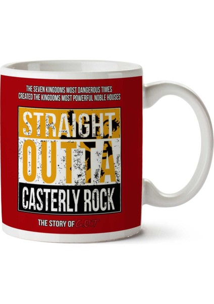 Straight Outta Caterly Rock Game Of Thrones Iki Tarafı Baskılı Kupa Bardak