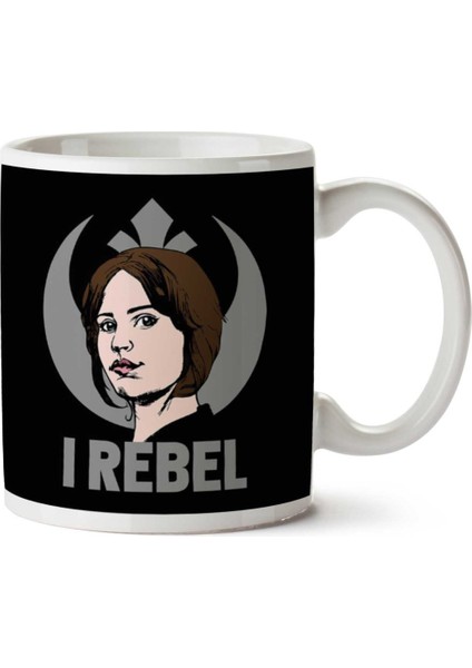I Rebel Jyn Erso Star Wars Rogue One Iki Tarafı Baskılı Kupa Bardak