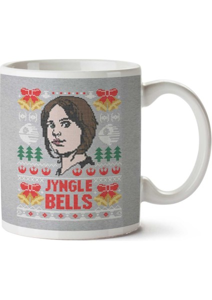 Jyngle Bells Jyn Erso Star Wars Rogue One Iki Tarafı Baskılı Kupa Bardak