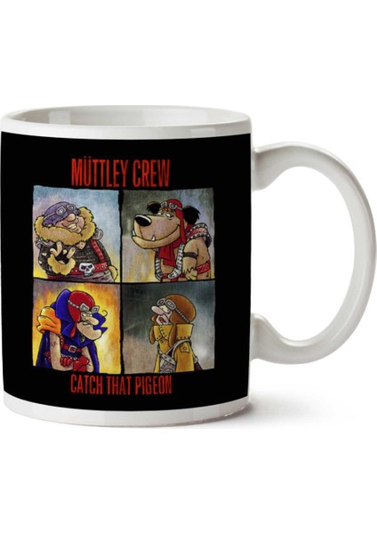 Muttley Crew Iki Tarafı Baskılı Kupa Bardak