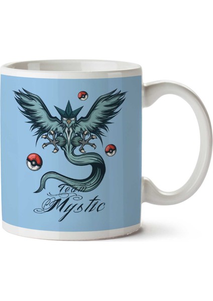 Pokemon Team Mystic Articuno Iki Tarafı Baskılı Kupa Bardak
