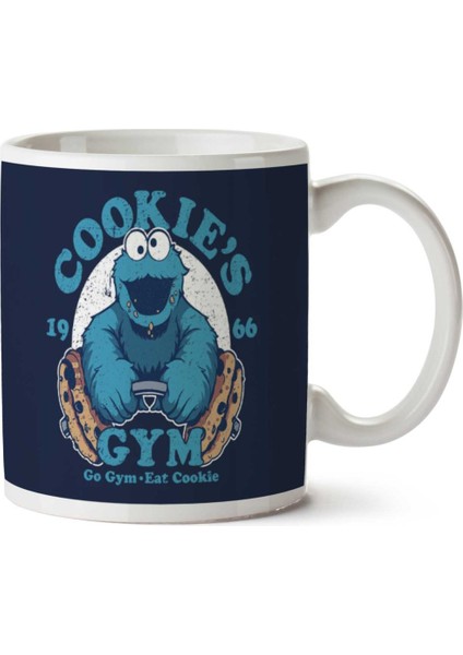 Kurabiye Cookies Kurabiye Canavarı Gym Iki Tarafı Baskılı Kupa Bardak