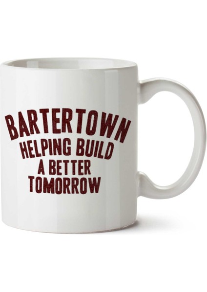 Mad Max Bartertown Helping Build A Better Tomorrow Iki Tarafı Baskılı Kupa Bardak
