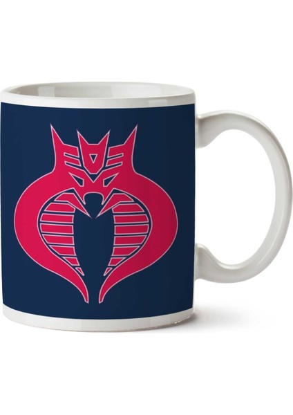 Decobracons Cobra Command Decepticons Logo Transformers Gı Joe Iki Tarafı Baskılı Kupa Bardak