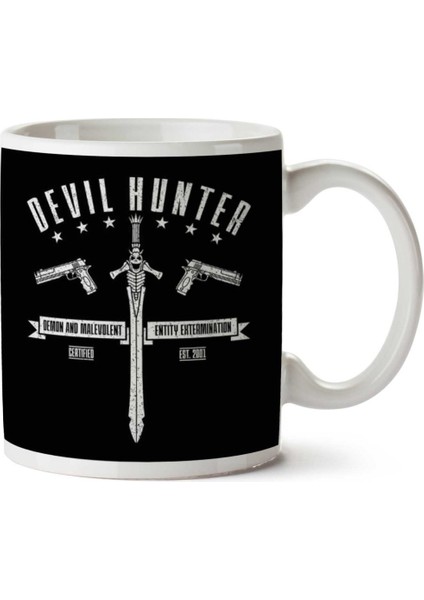 Devil Hunter Iki Tarafı Baskılı Kupa Bardak