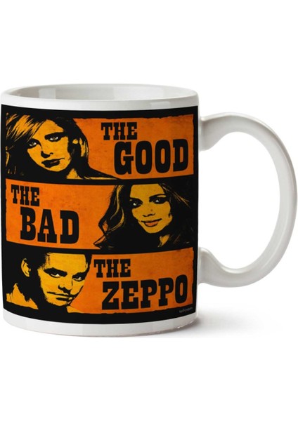 The Good The Bad The Zeppo Iki Tarafı Baskılı Kupa Bardak