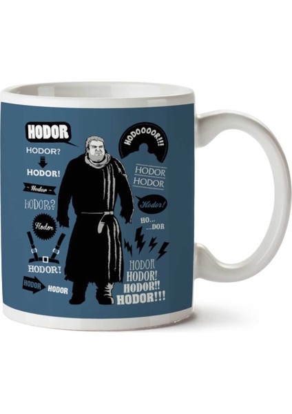 Hodor Quotes Game Of Thrones Iki Tarafı Baskılı Kupa Bardak