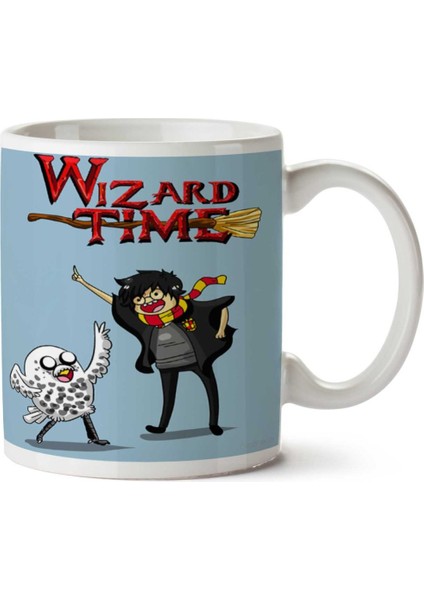 Wizard Time Iki Tarafı Baskılı Kupa Bardak