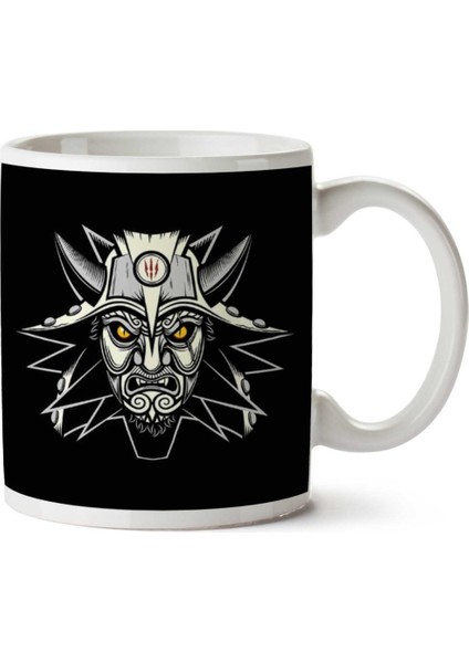 The Witcher White Wolf Iki Tarafı Baskılı Kupa Bardak
