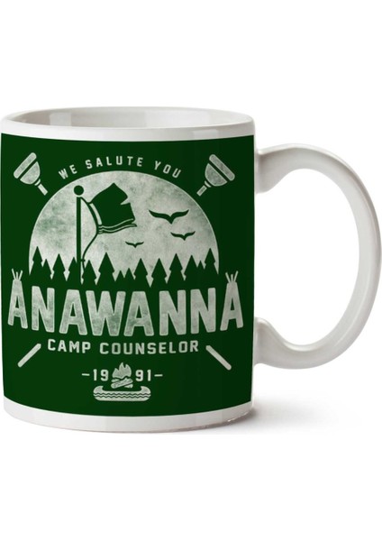 We Salute You Camp Anawanna Salute Your Shorts Iki Tarafı Baskılı Kupa Bardak