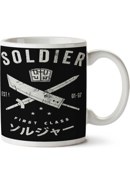 Soldıer Iki Tarafı Baskılı Kupa Bardak