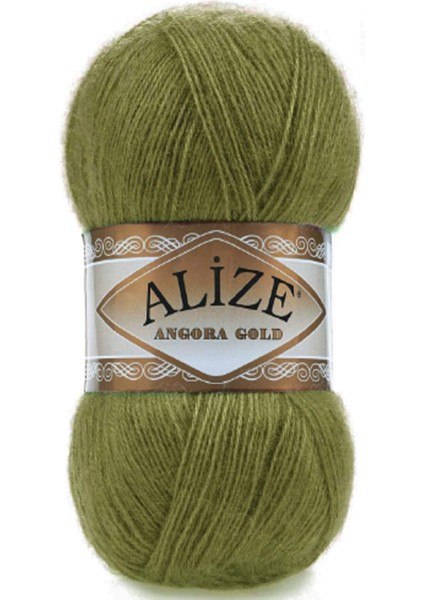 Angora Gold Zeytin Yeşili 1 Tane Color : 758