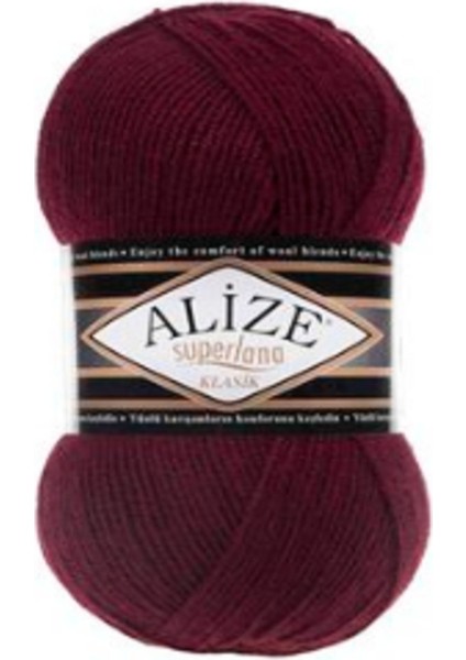 Süperlena Klasik Bordo 5 Adet Color : 57