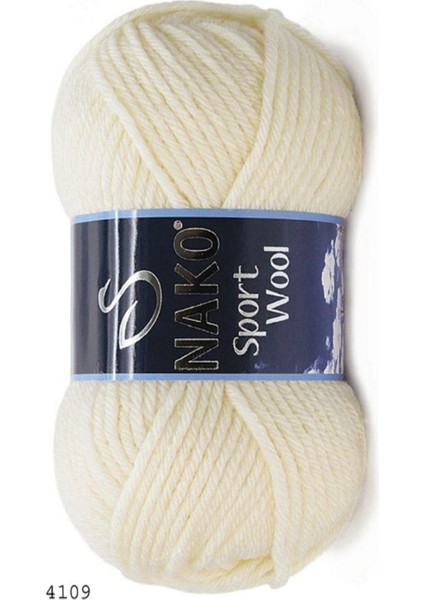 Sport Wool Krem 5 Tane Color : 4109