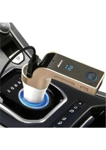 Bluetooth Araç Kiti Car-G7 Fm USB Girisli Transmitter