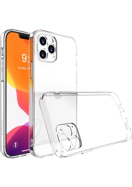 Iphone 14 Pro Kamera Korumalı Şeffaf Yumuşak Silikon