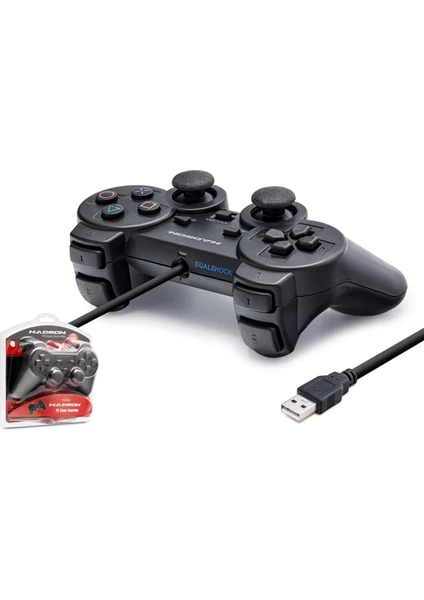 HD302 USB Analog Titreşimli Oyun Kolu Gamepad