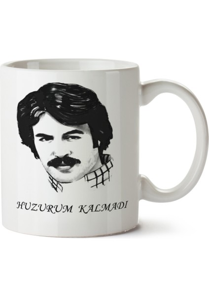 Ferdi Tayfur Huzurum Kalmadı Iki Tarafı Baskılı Kupa Bardak