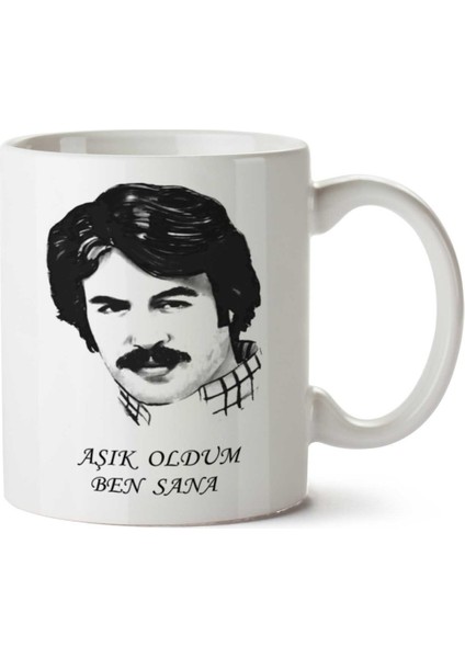Ferdi Tayfur Aşık Oldum Ben Sana Iki Tarafı Baskılı Kupa Bardak