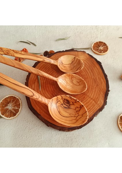 Ahşap Tahta Kaşık Seti - El Yapımı - Zeytin Ağacı modelleri
