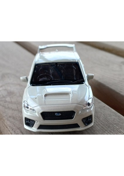 Lisanslı Subaru Wrz Stı Çek Bırak Model Metal Araba (1:34) 43693D Beyaz