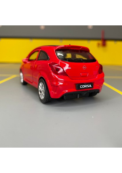 Opel Corsa Opc 1/36 Ölçek Çek Bırak Diecast Metal Model Oyuncak Araba