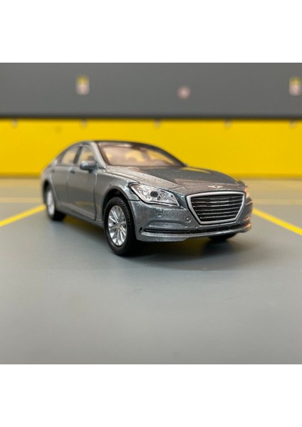 Hyundai Genesis G80 1/36 Ölçek Diecast Metal Model Araba Çek Bırak Araba Oyuncak Araba