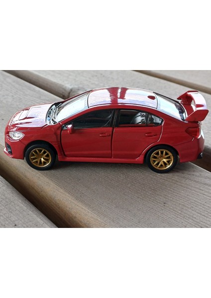 Lisanslı Subaru Wrz Stı Çek Bırak Model Metal Araba (1:34) 43693D Kırmızı fiyatları