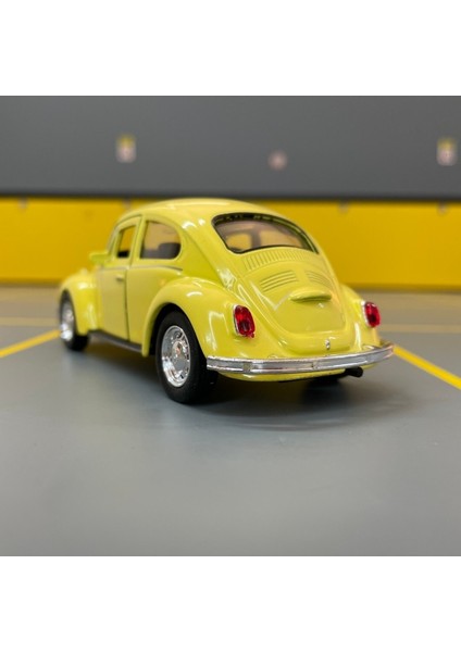 Volkswagen Beetle 1/36 Ölçek Diecast Metal Model Araba Çek Bırak Araba Oyuncak Araba