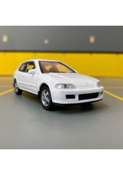 Honda Civic Eg6 1/36 Ölçek Diecast Metal Model Araba Oyunca Araba
