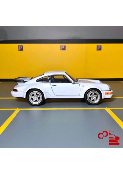 Porsche 911 Turbo 1/36 Ölçek *c&c Model Garage* Çek Bırak Diecast Metal Model Araba Oyuncak