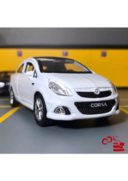 Opel Corsa Opc 1/36 Ölçek Çek Bırak Diecast Metal Model Oyuncak Araba