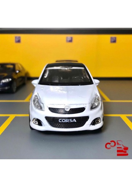 Opel Corsa Opc 1/36 Ölçek Çek Bırak Diecast Metal Model Oyuncak Araba