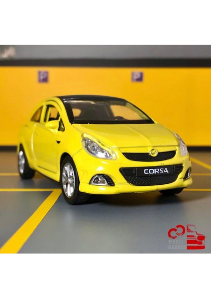 Opel Corsa Opc 1/36 Ölçek Çek Bırak Diecast Metal Model Oyuncak Araba