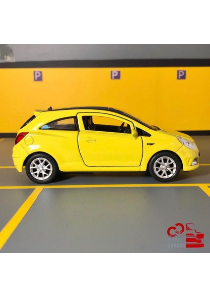 Opel Corsa Opc 1/36 Ölçek Çek Bırak Diecast Metal Model Oyuncak Araba