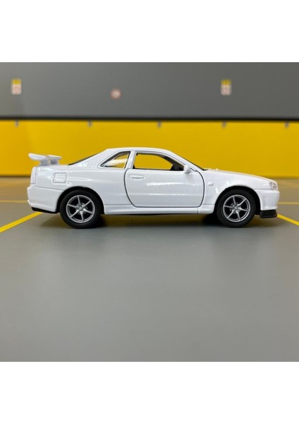 Nissan Skyline Gt-R R34 1/36 Ölçek Diecast Metal Model Araba Oyunca Araba modelleri