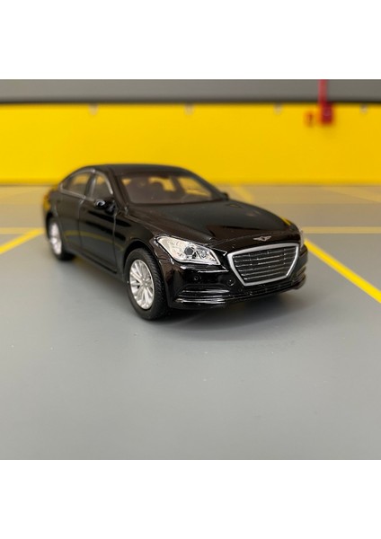 Hyundai Genesis G80 1/36 Ölçek *c&c Model Garage* Çek Bırak Diecast Metal Model Oyuncak Araba