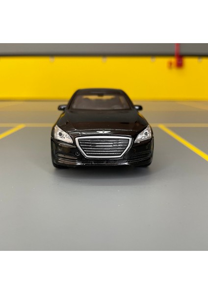 Hyundai Genesis G80 1/36 Ölçek *c&c Model Garage* Çek Bırak Diecast Metal Model Oyuncak Araba fiyatları