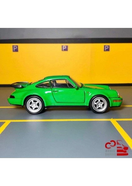 Porsche 911 Turbo 1/36 Ölçek *c&c Model Garage* Çek Bırak Diecast Metal Model Araba Oyuncak