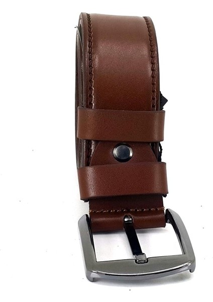 Saraç 1105 23K 4 cm Erkek Kot Kemer - Ceviz
