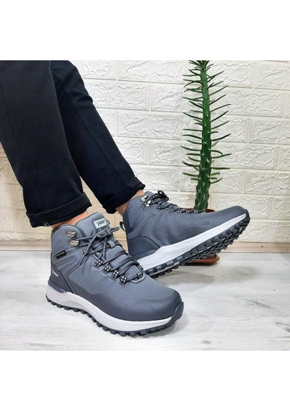 29652 Gri Renk Waterproof Kaymaz Rahat Erkek Bot fiyatları