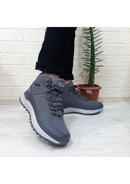 29652 Gri Renk Waterproof Kaymaz Rahat Erkek Bot fırsatları