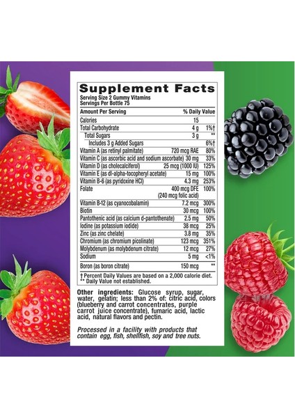 Men's Multivitamin 150 Gummies modelleri