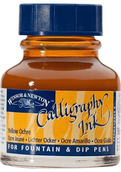 Calligraphy Ink Kaligrafi Mürekkebi 30 ml Yellow Ochre