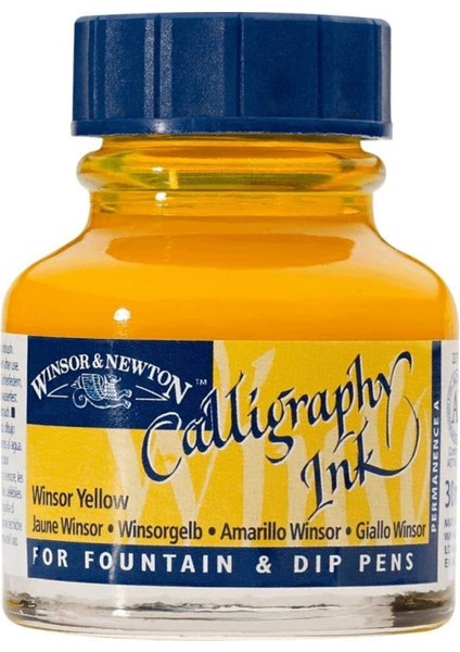 Calligraphy Ink Kaligrafi Mürekkebi 30 ml Winsor Yellow