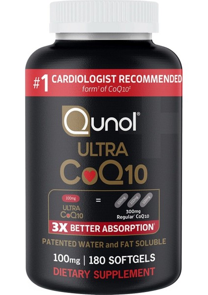 Ultra COQ10 100 mg 180 Softgels