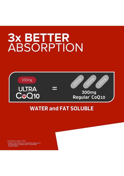 Ultra COQ10 100 mg 180 Softgels